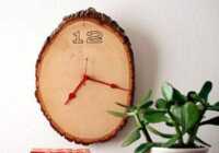 image آموزش عکس به عکس درست کردن یک ساعت چوبی زیبا در خانه