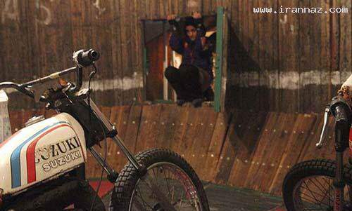 image گزارش تصویری از موتورسواری نگار مدنی بر دیوار مرگ