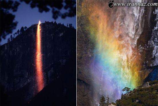 image عکس های باور نکردنی از یک آبشار آتشین در جهان