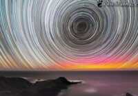 image عکس جالب چرخ ستاره ها در طول یک شب