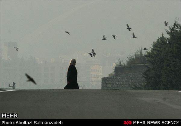 image عکس های جالب و تکان دهنده آلودگی هوا در شهر تهران