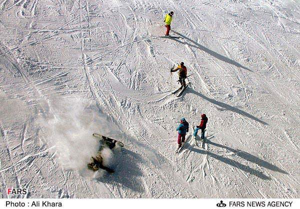 image گزارش تصویری زیبا از پیست اسکی دیزین آذر ماه