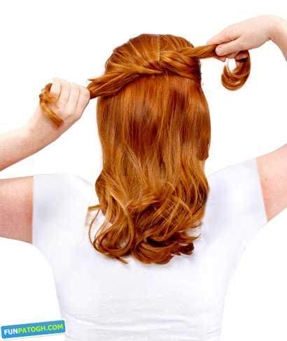 image آموزش تصویری مدل موی جمع زنانه عکس به عکس جدید