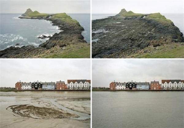 image عکس های جالب جزر و مد دریا در سواحل انگلستان