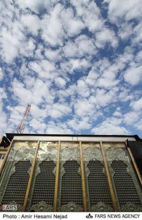 image گزارش تصویری لظه به لحظه از نصب حرم جدید امام حسین علیه السلام کربلا