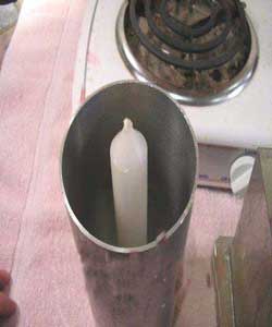 image تصویری آموزشی ساخت یک شمع زیبای تزیینی