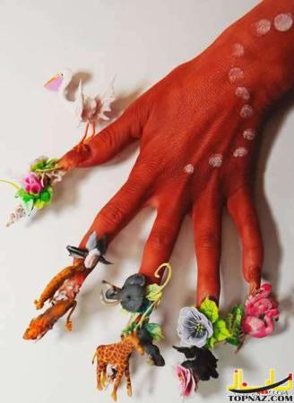 image مدل هایی جالب برای نقاشی و طراحی روی ناخن های دست