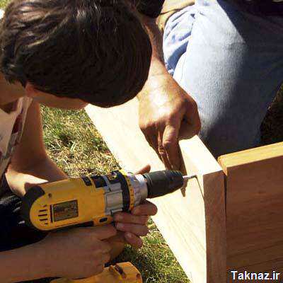image آموزش عکس به عکس ساخت باغچه چوبی شیک در حیاط