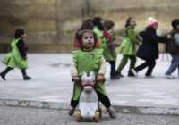 image بازی کودکان در یکی از پارک های شهر حلب سوریه