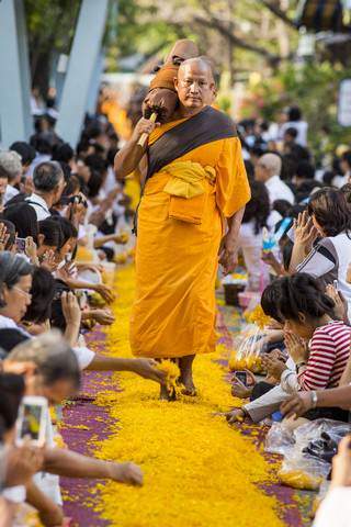 image آغاز فستیوال ۲۵ روزه پیاده روی راهبان بودایی در تایلند