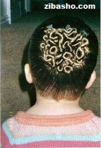 image آموزش عکس به عکس درست کردن مدل موی زنانه شینیون خورشیدی