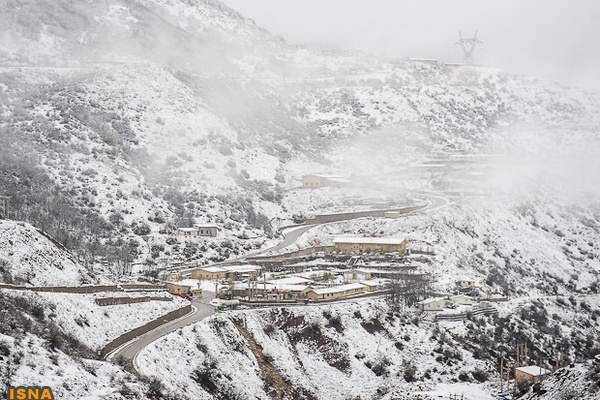 image تصاویر زیبا از جاده چالوس در فصل برف و زمستان