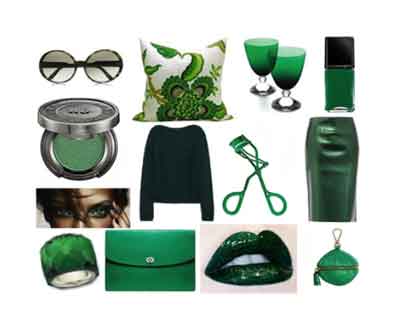 image مدل های جدید مجموعه لباس ها و جواهرات سبز زمردی رنگ سال