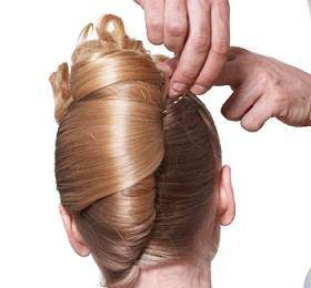 image آموزش عکس به عکس مدل موی شینیون جدید حلزونی