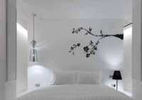 image طراحی زیبای اتاق خواب ترکیب رنگ سفید و روشن