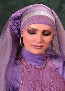 image آموزش تصویری بستن زیبا و اسلامی شال و روسری