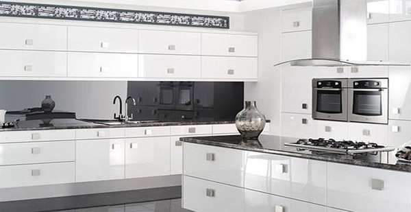 image عکس ها و مدل های جدید کابینت های هایگلاس برای آشپزخانه