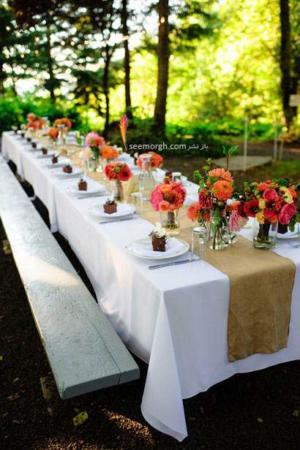 image آموزش تصویری چیدن میز غذای عروسی جدید