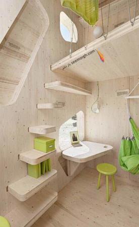 image تصاویر دیدنی از کوچکترین خانه چوبی در جهان
