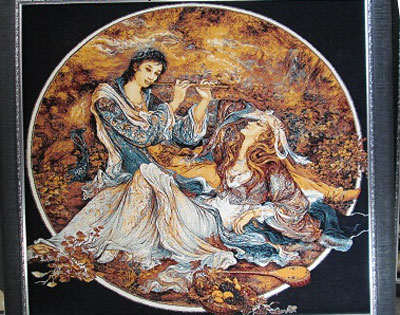 image جدیدترین تابلو فرش های ایرانی
