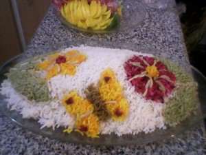 image شیک ترین تزیینات برنج برای مهمانی ها