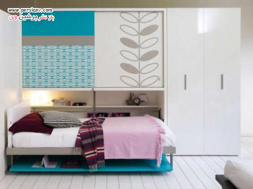 image ایده های طراحی تختخواب های دیواری شیک و مدرن