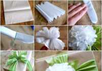 image آموزش تصویری ساخت گل کاغذی برای تزیین جعبه کادو