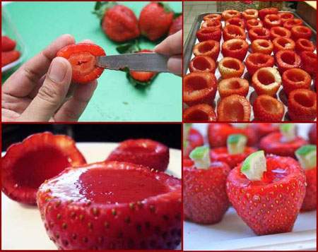 image آموزش عکس به عکس تزیین میوه های مختلف با ژله