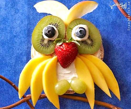 image ایده های جالب و خلاقانه تزیین غذا و میوه