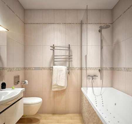 image دکوراسیون شیک برای حمام با توالت فرنگی و مدرن