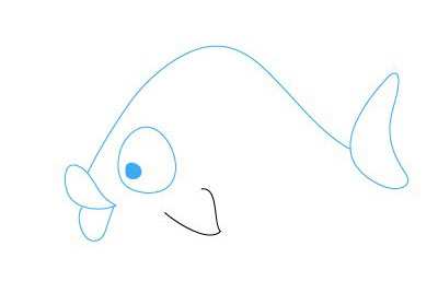 image چطور نقاشی یک ماهی بامزه را بکشیم