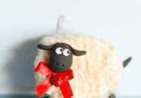 image آموزش عکس به عکس ساخت گوسفند بامزه برای بچه ها