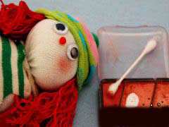image آموزش عکس به عکس ساخت عروسک با جوراب
