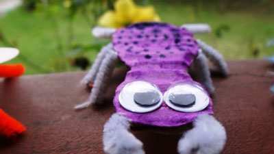 image آموزش تصویری ساخت کاردستی حشرات زیبا برای بچه ها