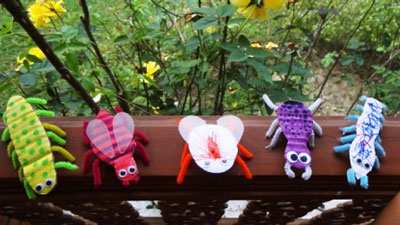 image آموزش تصویری ساخت کاردستی حشرات زیبا برای بچه ها