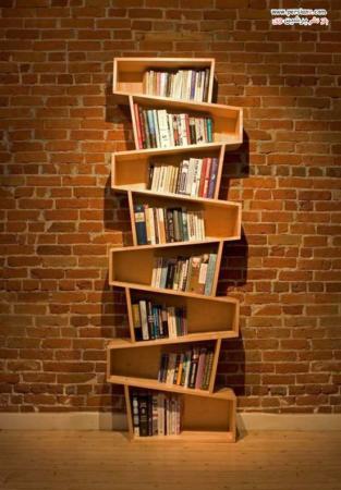 image ایده های جالب و شیک کتابخانه برای سالن های پذیرایی در آپارتمان