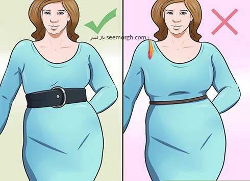 image آموزش تصویری شیک لباس پوشیدن برای خانم های چاق