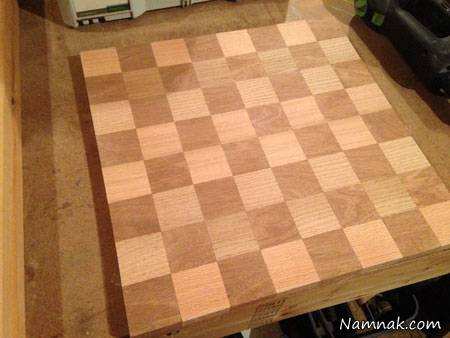 image آموزش عکس به عکس ساخت صفحه شطرنج در خانه