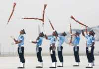 image گارد تشریفات نیروی هوایی در مراسم سالروز نیروی هوایی هند