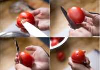 image ترفند آسان گرفتن پوست گوجه فرنگی به سرعت
