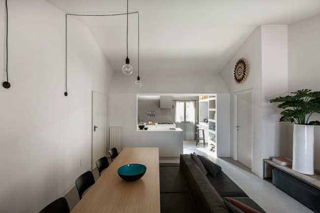 image ایده جالب ترکیب مبل راحتی با میز غذاخوری برای خانه های شیک و کوچک