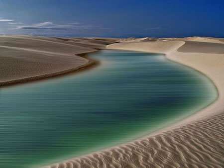 image زیباترین عکس ساحل صحرایی شمال برزیل در حاشیه اقیانوس اطلس