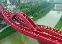 image طراحی زیبای پل عابر پیاده در شهر چانگشا چین