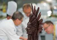 image عکس دیدنی سرخ پوست ساخته شده شکلاتی مسابقه بین المللی آلمان