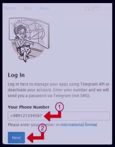 image آموزش عکس به عکس حذف حساب تلگرام برای همیشه