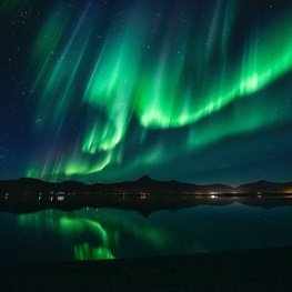 image عکس زیبا و دیدنی شفق قطبی در آسمان نروژ