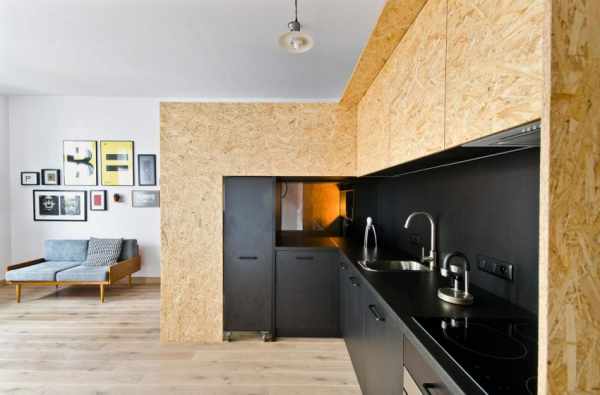 image دکوراسیون مدرن آپارتمان کوچک به شکل حرفه ای و شیک با نقشه اصلی
