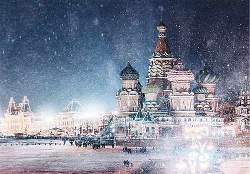 image تصاویر زیبا از جشن زمستانی کریسمس در مسکو