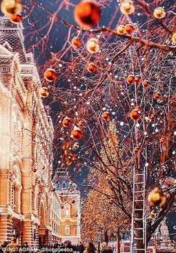 image تصاویر زیبا از جشن زمستانی کریسمس در مسکو