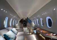 image تصویری زیبا از دکوراسیون داخلی شیک و مدرن هواپیمای شخصی